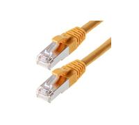 Patchcable sf utp cat 5e jaune 5m - patchcable avec schmalem knickschutz helos 117834