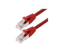 Patchcable sf utp cat 5e rouge 0,25m - patchcable avec schmalem knickschutz helos 117817