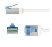 Patchcord cat.6a-0200 U/FTP SLIM LSZH-TPE blanc/2m/74336