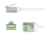 Goobay Câble Ethernet 74361 Cat8.1 U/FTP (STP) RJ45 Slim 2 m Blanc
