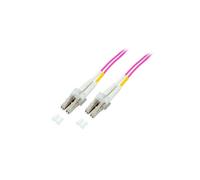 Patchcord EFB LC/UPC-LC/UPC Duplex Multi Mode OM4 1 m Pourpre | O0319.1