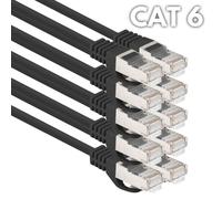 PATCHCORD KAT.6 FTP, câble de réseau Ethernet FLUKE PASSED LANBERG NOIR 10 unités 0,5 m