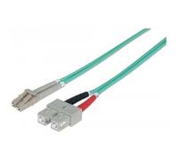 Patchcord Techly SC/UPC-LC/UPC Duplex Multi Mode OM3 1 m aqua | ILWL D5-SCLC-010/OM3