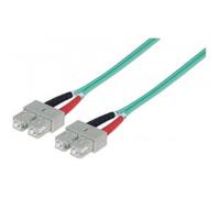 Patchcord Techly SC/UPC-SC/UPC Duplex Multi Mode OM3 2 m aqua | ILWL D5-B-020/OM3