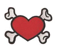 Patche Coeur Pirate Patch Écusson Thermocollant Brodé Love Amour
