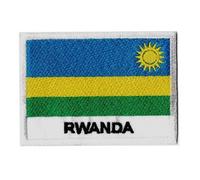 Patche Drapeau Rwanda Patch Écusson Brodé Afrique A Coudre
