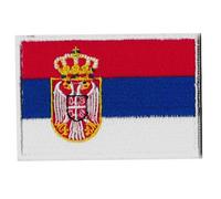 Patche Drapeau Serbie Écusson Brodé A Coudre Serbe Balkans