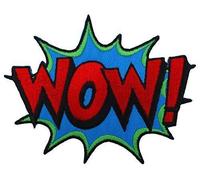 Patche écusson Bande dessinée BD thermocollant WOW Patch brodé