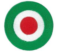 Patche écusson cocarde vert blanc rouge patch brodé thermocollant