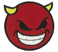 Patche écusson diablotin patch thermocollant Diable brodé rouge