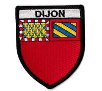 Patche Écusson Dijon Bourgogne Patch Blason Brodé Ville Thermocollant