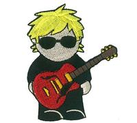 Patche écusson Guitar Hero Rocker guitariste patch brodé thermocollant