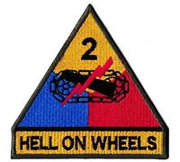 Patche écusson Hell On Wheels armée américaine tank chat fury thermocollant