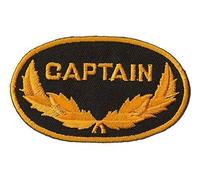 Patche écusson marin Captain thermocollant Capitaine marine patch brodé