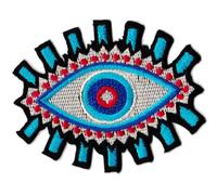 Patche écusson Oeil Inca regard patch thermocollant coloré