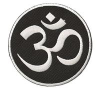 Patche écusson Om Aum Ohm thermocollant zen hindouisme Inde yoga patch