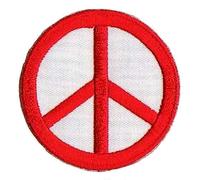 Patche écusson peace and love patch brodé thermocollant signe symbole paix