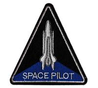 Patche écusson pilote espace spatial patch brodé thermocollant navette NASA