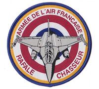 Patche Ecusson Pilote Rafale Armée de l'air France Patch Tissé Thermocollant