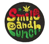 Patche écusson rasta rastafari patch thermocollant Smile & Punch hip hop reggae ragga