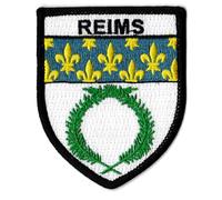 Patche Ecusson Reims Patch Thermocollant Blason Armoiries Ville Brodé