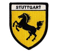 Patche Écusson Stuttgart Patch Brodé Ville Allemande Blason Armoiries Thermocollant