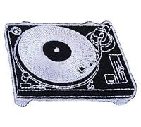 Patche écusson tourne disque platine Vinyles patch brodé thermocollant