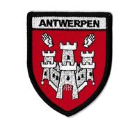 Patche Ecusson Ville Anvers Patch Brodé Thermocollant Armoiries Blason Antwerpen