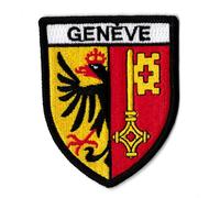 Patche Genève Écusson Thermocollant Blason Brodé Armoiries Geneva Suisse