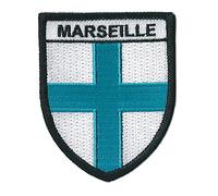 Patche Patch Ecusson Marseille Thermocollant Blason Logo Ville Brodé