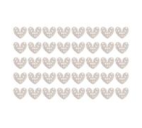 Patches cardiaques en strass diy Beau coudre sur les patchs pour la réparation de vêtements décorer les scènes du ménage 40pcs