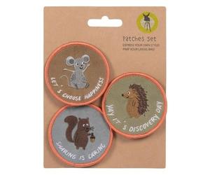 Patches Cartable - LASSIG - Set 3 pièces - Multicolore - Pour Enfants - Mixte