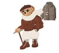 Patches de broderie pour vêtements, patchs de vêtements,Applications d'ours mignonnes pour les jeans | Porches d'ours mignonnes pour, appliques adaptées au pull décoratif, textile de maison