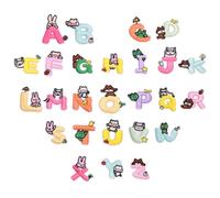 Patches De Lettres À Repasser,Applique Vestimentaire Alphabet Animaux - Patchs Brodés Décoratifs Drôles pour les Garçons et les Filles Parfaits pour Sac à Dos Jeans Chemises Veste Voyage Salle de Clas