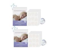 Patches de resserrement du visage, plaques de lignes de sourcils, visage de soulèvement du visage invisible, adhésif naturel et adapté à la peau, lisse les lignes fronçant les sourcils (2box)