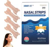 Patches Nasal Anti Ronflement 50pcs Bandelettes Nasales Patches Nasal Anti Ronflement Couleurs Peau Taille (66 X 21,5 Mm), Bandelettes Nasales Anti-Ronflement Pour Améliorer La Respiration