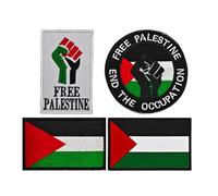 Patches Patch En Pvc Brodé Drapeau Palestinien Badge Du Drapeau De La Libération De La Palestine