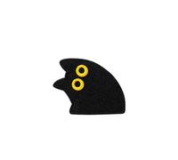 Patches pour vêtements Écusson brodé Chat Noir Mignon - Autocollant en tissu for téléphone, carnet, iPad(33 * 43mm)