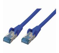 Patchkabel Cat6a Rj45 S/ftp 0,5m Blue