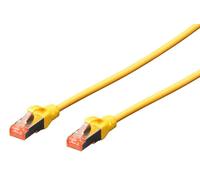 Patchkabel DIGITUS RJ45 S/FTP Cat6 5,00m gelb +Heb