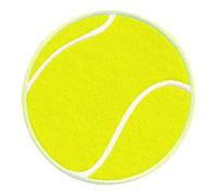 PatchMommy Écusson balle de tennis thermocollant enfant - patch brodé lavable 9 x 9 cm - à coudre ou à repasser pour vestes & sacs à dos