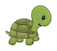 PatchMommy Écusson tortue thermocollant enfant - patch brodé lavable 7.5 x 9 cm - à coudre ou à repasser pour vestes & sacs à dos