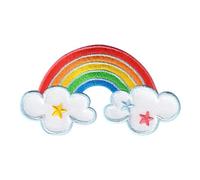 PatchMommy Patch Écusson Brodé Thermocollant en Forme de Arc en Ciel - Pièce Brodée à Coudre ou Coller au fer à Repasser pour Enfant et Bébé