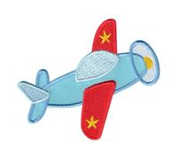 PatchMommy Patch Écusson Brodé Thermocollant en Forme de Avion - Pièce Brodée à Coudre ou Coller au fer à Repasser pour Enfant et Bébé
