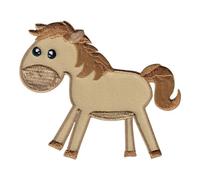 PatchMommy Patch Écusson Brodé Thermocollant en Forme de Cheval Poney - Pièce Brodée à Coudre ou Coller au fer à Repasser pour Enfant et Bébé