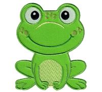 PatchMommy Patch Écusson Brodé Thermocollant en Forme de Grenouille - Pièce Brodée à Coudre ou Coller au fer à Repasser pour Enfant et Bébé