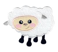 PatchMommy Patch Écusson Brodé Thermocollant en Forme de Mouton - Pièce Brodée à Coudre ou Coller au fer à Repasser pour Enfant et Bébé