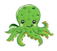 PatchMommy Patch Écusson Brodé Thermocollant en Forme de Poulpe Pieuvre Octopus - Pièce Brodée à Coudre ou Coller au fer à Repasser pour Enfant et Bébé