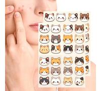 Patchs à boutons, autocollants à motif de chat, couverture apaisante contre imperfections, traitement des taches d'acné, protection douce pour les femmes et les hommes, soins quotidiens matin et s