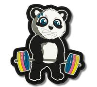Patchs à dos militaire - Applique PVC pour sac à dos tactique et gilet cross training - Accessoire patch avec relief Panda